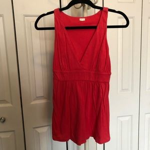 J Crew cotton red tank small